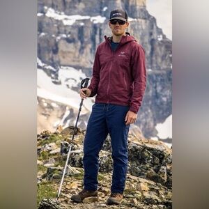 Patagonia Y2K Retro RARE Nylon Hiking Ahi Longs Pants Size 28 in Navy Gorpcore